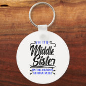 Middle Sister, Reason We Have Rules, Funny Sibling Sleutelhanger (Achterkant)
