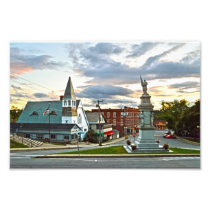 Middlebury, Vermont, bij Sunset Foto Afdruk