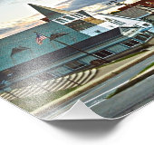 Middlebury, Vermont, bij Sunset Foto Afdruk (Hoek)