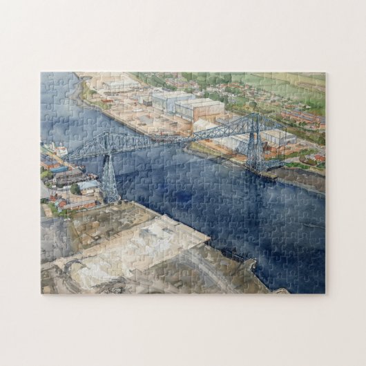 Middlesborough Transporter Bridge Legpuzzel (Horizontaal)
