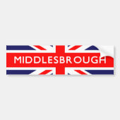 Middlesbrough, Britse vlag Bumpersticker (Voorkant)