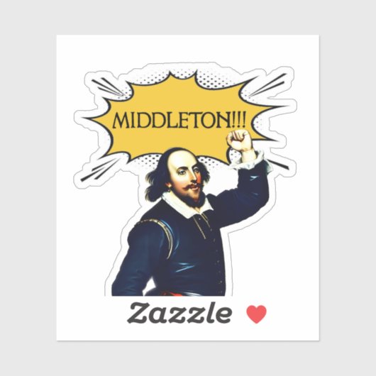 Middleton ! Autocollant (Feuille)
