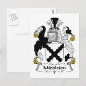 Middleton Family Crest Briefkaart (Voorkant / Achterkant)