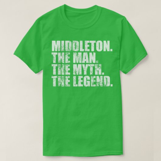 Middleton Middleton Achternaam Middleton achternaa T-shirt (Design voorkant)