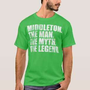 Middleton Middleton Achternaam Middleton achternaa T-shirt