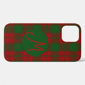 Middleton tartan monogram Case-Mate iPhone case (Achterkant (horizontaal))