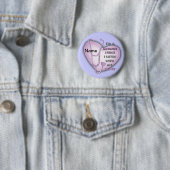 Midechtgenote Nurse Paarse Heart Ronde Button 5,7 Cm (In situ)