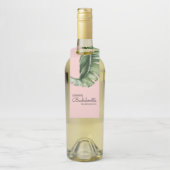 Mideeuw Modern Banana Leaf Bachelorette Favor Flessenhanger (Op fles)
