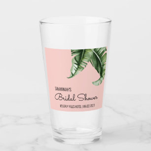 Mideeuw Modern Banana Leaf Vrijgezellenfeest Favor Glas