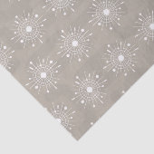 Mideeuw Modern Kerstmis Sneeuwvlok Atomic Tissuepapier (Detail)