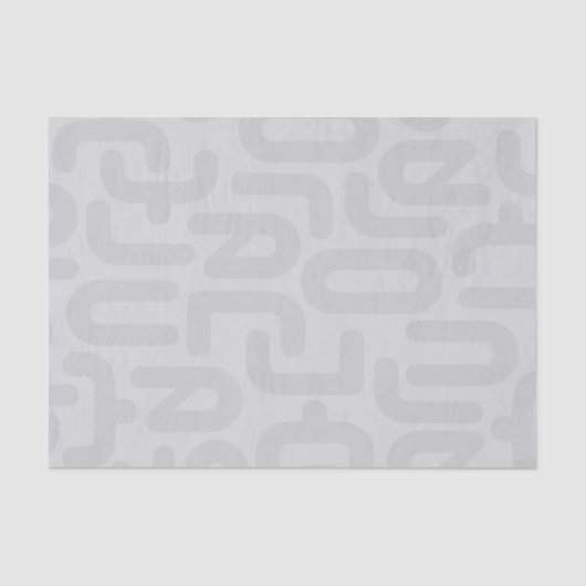 Mideeuw Modern Minimalistisch Elegant Luxe Grijs Tissuepapier (Voorkant)