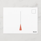 Mideeuw moderne kerstbomen rood, groen, blauw briefkaart (Achterkant)