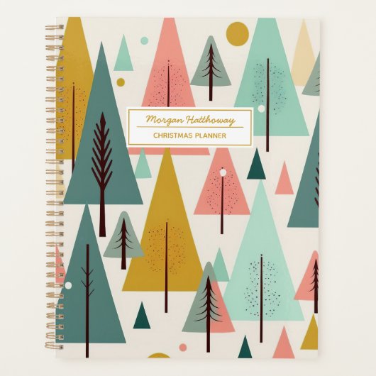 Mideeuw Moderne Kerstplanner Planner (Voorkant)