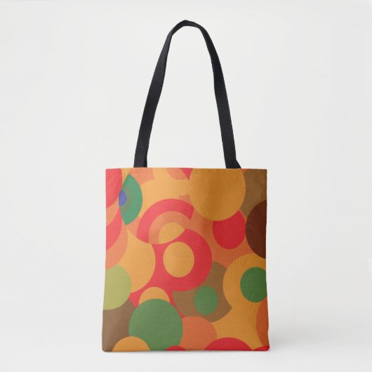 Mideeuwse kleurige Retropatronen Draagtas (Voorkant)