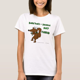 Midge "BARKTINI SHAKEN NOT FURRED" T-shirt vrouwen