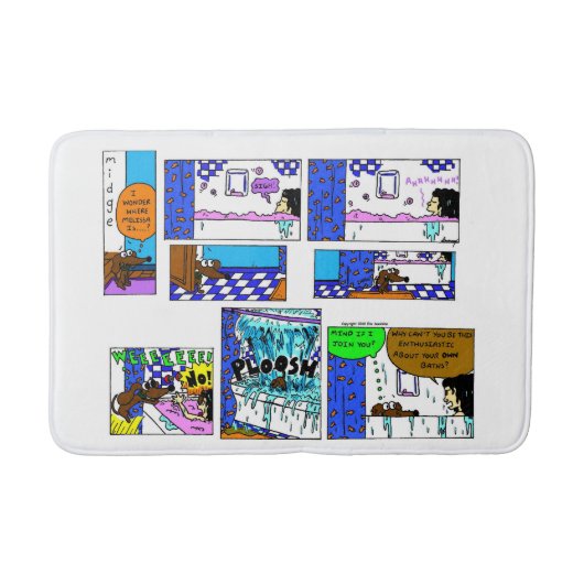 Midge "Bath Comic" Bath Mat (Voorkant)