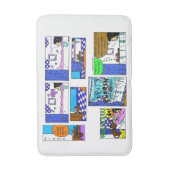 Midge "Bath Comic" Bath Mat (Voorkant Verticaal)