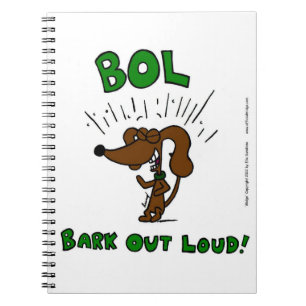 Midge "BOL: BARK OUT LOUD"-Notitieboek Notitieboek