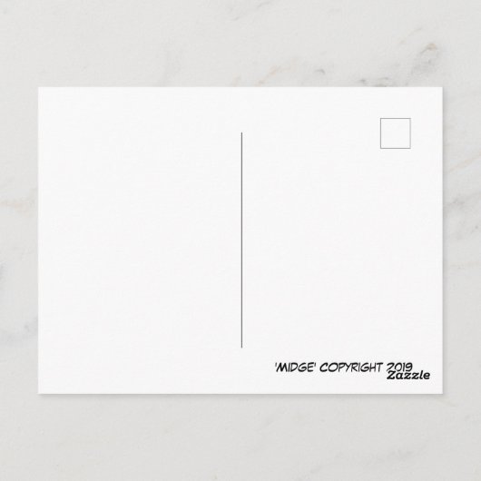 Midge Construction d'une carte postale Snowdog (Dos)