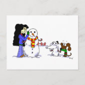 Midge Construction d'une carte postale Snowdog (Devant)