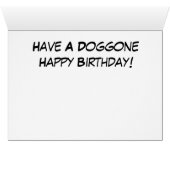 Midge "Heb een Dogwent Happy Birthday"-Kaart (Binenzijde Horizontaal (Onderkant))