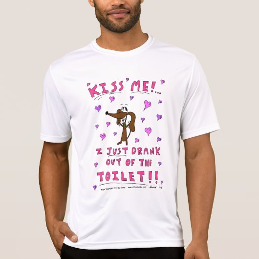 Midge "KISS ME" Mens Performance T-shirt (Devant)