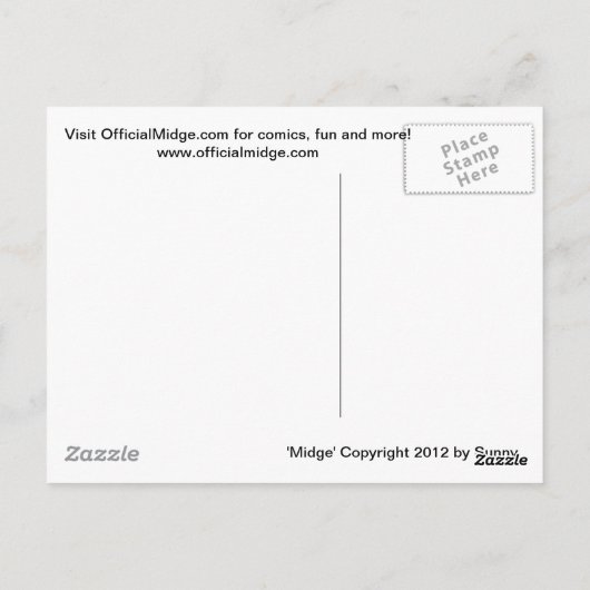 Midge MUTTS, RÈGLE Carte postale (Dos)