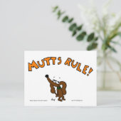 Midge MUTTS RULE Briefkaart (Staand voorkant)