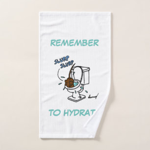 Midge "Pensez à vous hydrater" Serviette à main