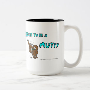 Midge PROUD OM EEN MUTT-Mok TE ZIJN Tweekleurige Koffiemok