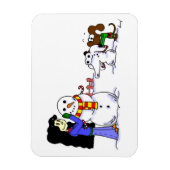 Midge Snowman Flexibele Fotomagneet - Magneet (Verticaal)