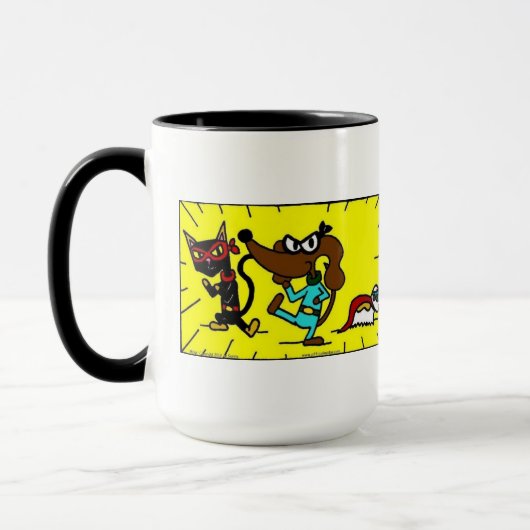Midge Superhero Trio Mug (Gauche)