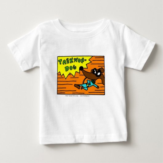 Midge "TAEKWON-DOG" Baby T-Shirt (Voorkant)