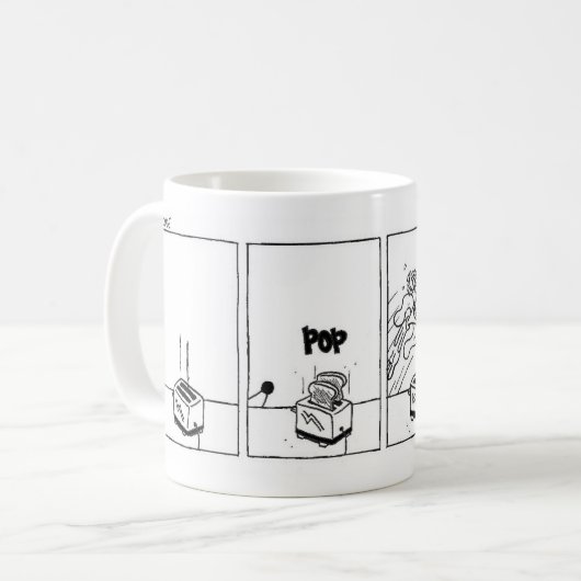 Midge "Toast shark" Comic Mug (Devant gauche)