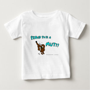 Midge TROTS OM EEN MUTT Baby T-shirt TE ZIJN