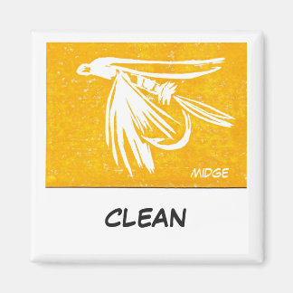 "Midge Yellow" Dish Washer Status Magnet Magneet