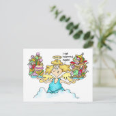 Midge's Diet Postcard #8 Balanced Meals Briefkaart (Staand voorkant)