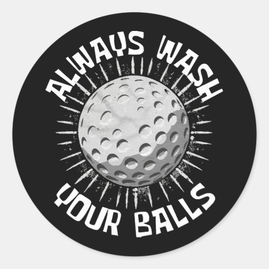 Midgetgolf Ronde Sticker (Voorkant)