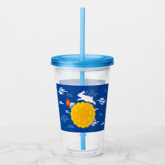 Midherfstfestival Mooncake Jumping Moon Rabbit Acryl Drinkbeker