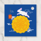 Midherfstfestival Mooncake Jumping Moon Rabbit Bedankjes Labels (Achterkant)