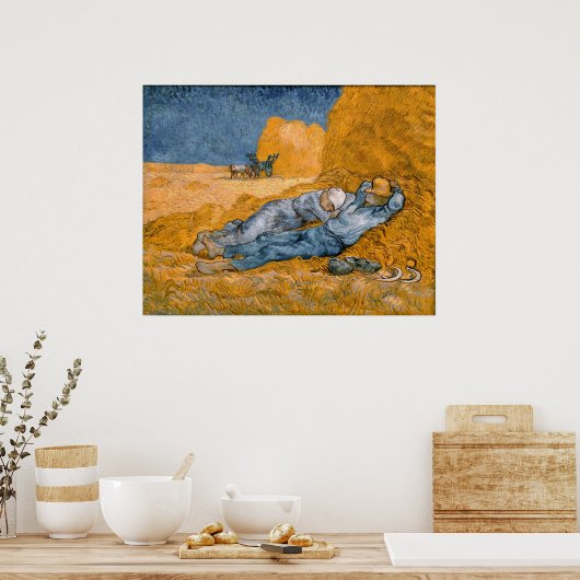 Midi, repose du travail. Poster XXL Vincent Van Go (Cuisine)