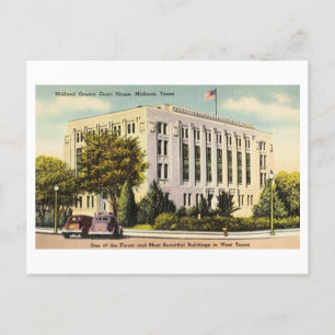 Midland County Court House in Midland, Texas, Vere Briefkaart