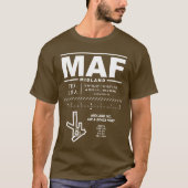 Midland International Air & Space Port MAF T-shirt (Devant)