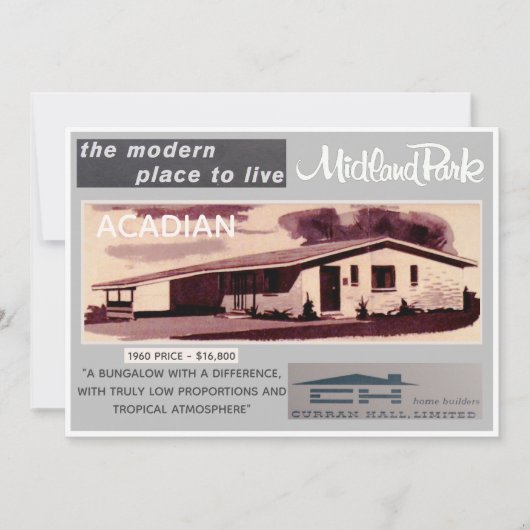 Midland Park House Model Verzamelbare Kaart (Voorkant)