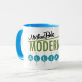 Midland Park Modernism Alliance - Blue Accents Mok (Voorkant links)