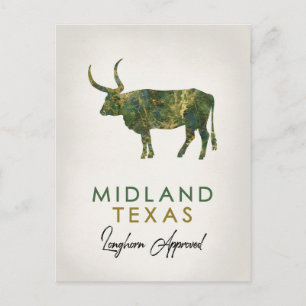 Midland Texas Dark Marble Briefkaart