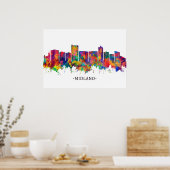 Midland Texas Skyline Poster (Keuken)