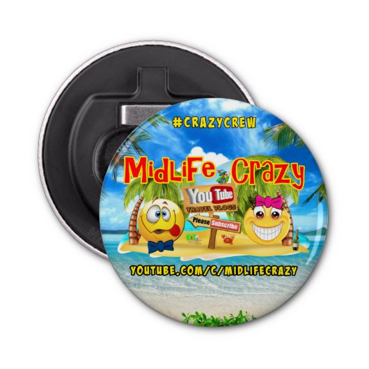 Midlife Crazy Bottle Opener (Voorkant)