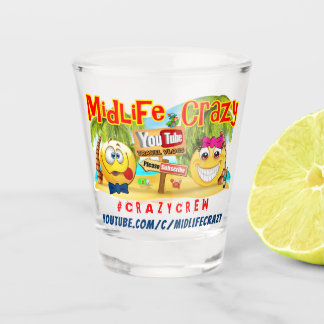 Midlife Crazy Shot Glass Shot Glas