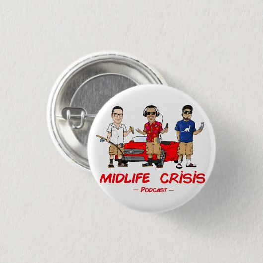 Midlife Crisis Button (Voorkant /achterkant)